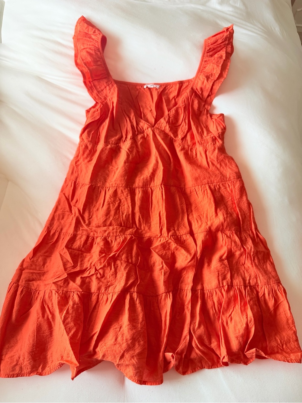 Orange mini sundress